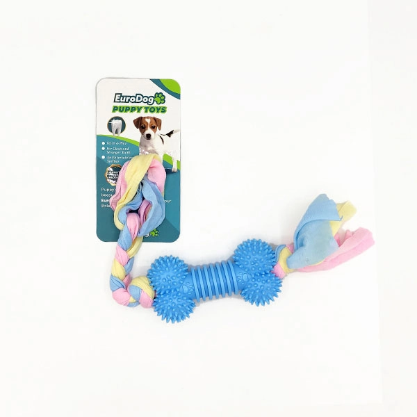 EuroDog Puppy Toys Mavi Kemik Diş Kaşıma Oyuncağı - 1