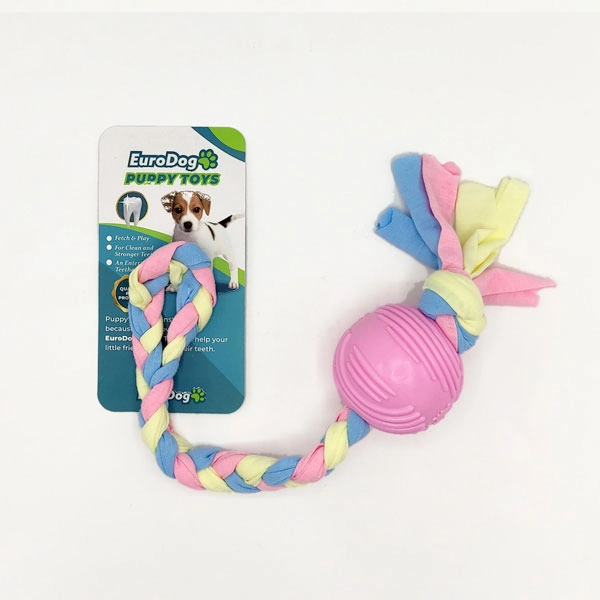 EuroDog Puppy Toys Pembe Top Diş Kaşıma Oyuncağı - 1