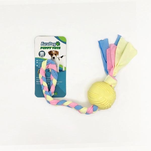 EuroDog Puppy Toys Sarı Top Diş Kaşıma Oyuncağı - 1