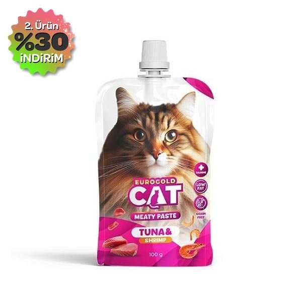 EuroGold Cat Et Ezmesi Ton Balığı-Karides 100 Gr - 1