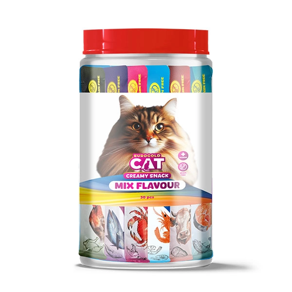 EuroGold Cat Sıvı Kedi Öd. Karışık 6 Çeşit 30x15Gr - 1