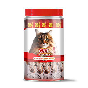 EuroGold Cat Sıvı Kedi Ödülü Dana-Tavuk Et 30x15Gr