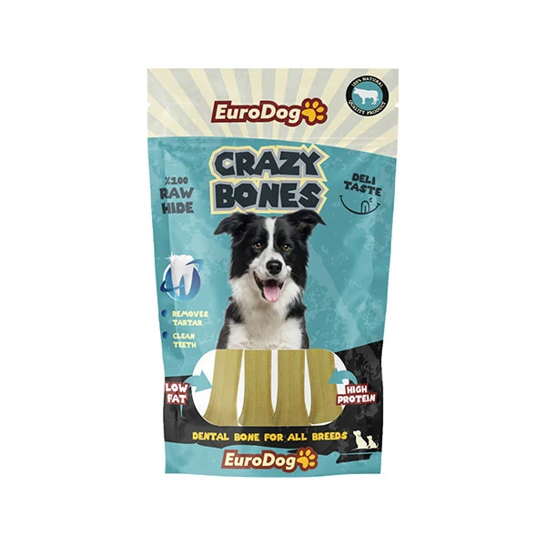 EuroGold Dog Crazy Bone Pres Kemik 7 Cm 100 Gr. - 1