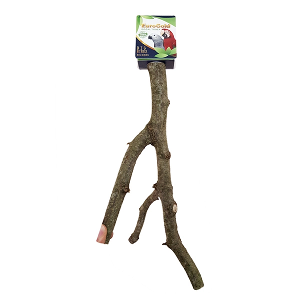 EuroGold Papağanlar İçin Doğal Ahşap Tünek 45-55 cm - 1