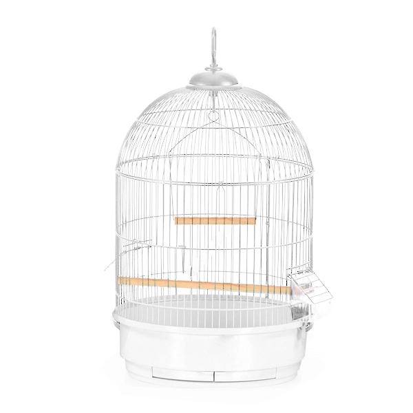 EuroGold Yuvarlak Salon Kafesi Beyaz ø34x55 - 1