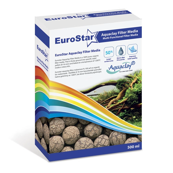 EuroStar Aquaclay Biyolojik Filtre Malzemesi 500 Ml - 1