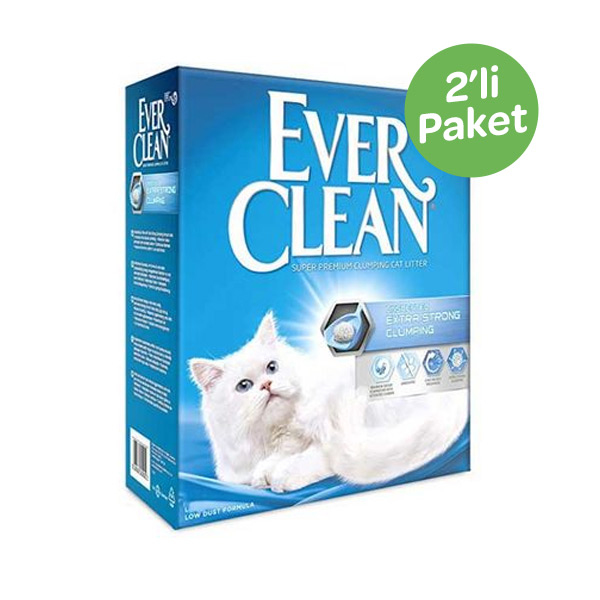 Ever Clean Extra Strong Kokusuz Kedi Kumu 6 LT x 2 Adet - 1