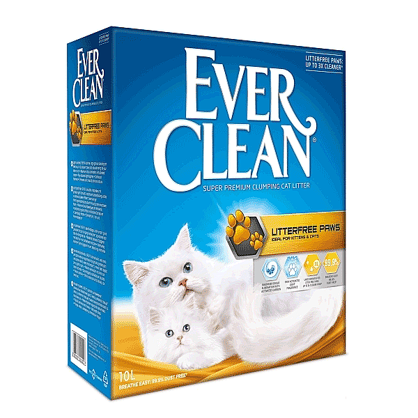 Ever Clean LitterFree Paws Patilere Yapışmayan Düşük Tozlu Topaklanan Kedi Kumu 10 L
