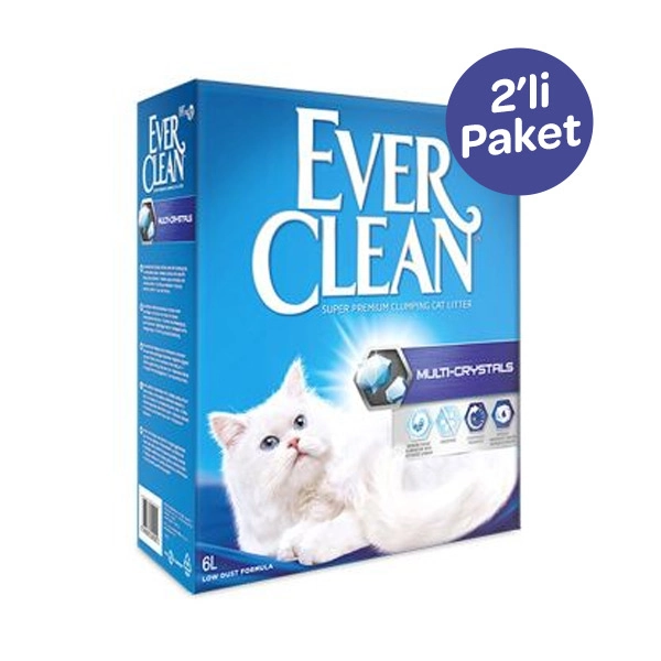 Ever Clean Multi Crystal Kedi Kumu 6 Litre x 2 Adet - 1