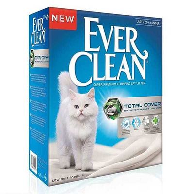 Ever Clean Total Cover Kokusuz Uzun Ömürlü Koku Kontrollü Topaklanan Kedi Kumu 6 L - 1