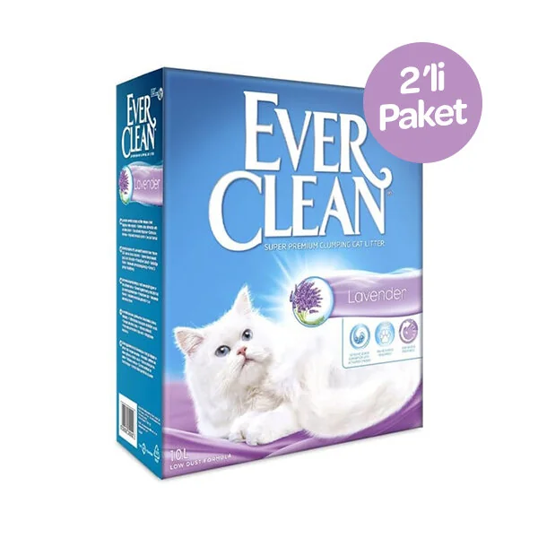 EverClean Lavanta Kokulu Kedi Kumu 10 Litre x 2 Adet - 1