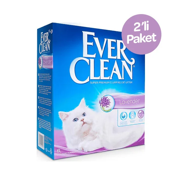 EverClean Lavanta Kokulu Kedi Kumu 6 Litre x 2 Adet - 1