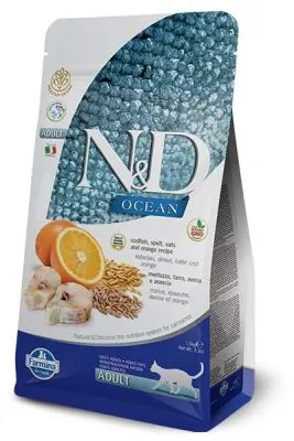 N&D Düşük Tahıllı Ocean Balıklı Portakallı Kedi Maması 1.5 KG - 2