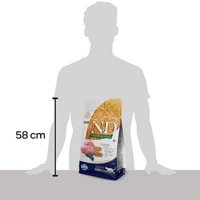 N&D Düşük Tahıllı Kuzu Etli ve Yaban Mersinli Yetişkin Kedi Maması 5 kg - 4