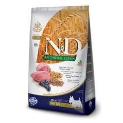 N&D Düşük Tahıllı Kuzu Etli ve Yaban Mersinli Küçük Irk Yetişkin Köpek Maması 2.5 kg