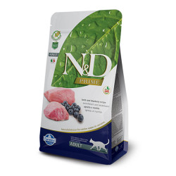 N&D Prime Tahılsız Kuzu Etli ve Yaban Mersinli Yetişkin Kedi Maması 5 kg - 1