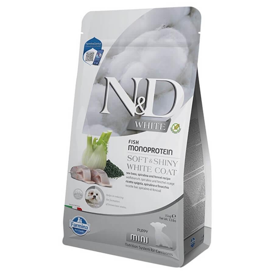 N&D White Levrek Etli ve Rezeneli Küçük Irk Yavru Köpek Maması 1.5 kg - 1