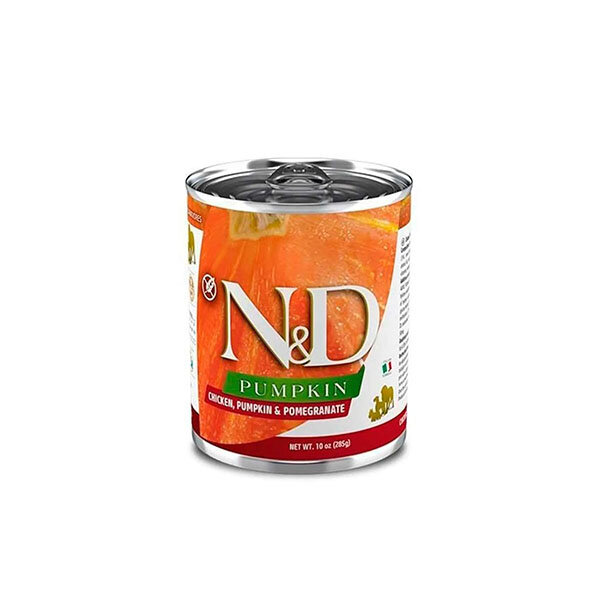 N&D Pumpkin Balkabaklı, Tavuklu ve Narlı Yavru Köpek Yaş Maması 285 gr - 1