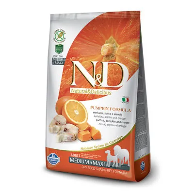 ND Tahılsız BalKabaklı Balıklı Köpek Maması 12 KG - 1