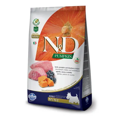 N&D Tahılsız Bal Kabağı Kuzu Etli Küçük Irk Köpek Maması 2.5 KG - 1