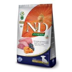 N&D Pumpkin Balkabaklı, Kuzu Etli ve Yaban Mersinli Küçük Irk Yavru Köpek Maması 7 kg
