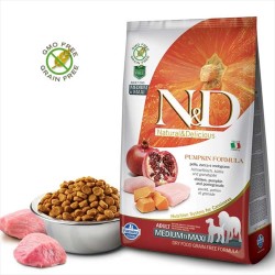 N&D Pumpkin Balkabaklı, Tavuklu ve Narlı Yetişkin Köpek Maması 2.5 kg - 2