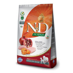 N&D Pumpkin Balkabaklı, Tavuklu ve Narlı Yetişkin Köpek Maması 2.5 kg - 1