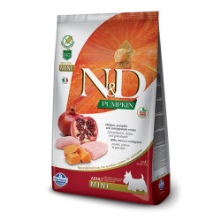 N&D Pumpkin Balkabaklı, Tavuklu ve Narlı Küçük Irk Yetişkin Köpek Maması 2.5 kg - 1