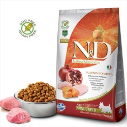 N&D Pumpkin Balkabaklı, Tavuklu ve Narlı Küçük Irk Yetişkin Köpek Maması 2.5 kg - 2