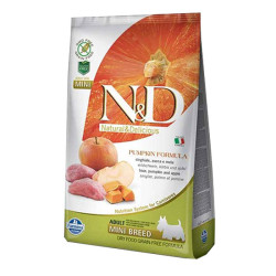 N&D Pumpkin Balkabaklı, Domuz Etli ve Elmalı Küçük Irk Yetişkin Köpek Maması 7 kg