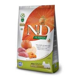 N&D Pumpkin Balkabaklı, Domuz Etli ve Elmalı Küçük Irk Yetişkin Köpek Maması 2.5 kg - 1