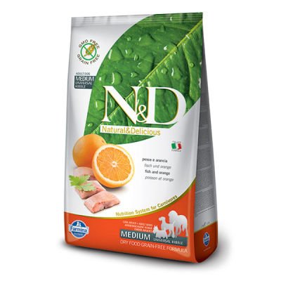 ND Tahılsız Balık ve Portakallı Köpek Maması 2.5 KG - 1