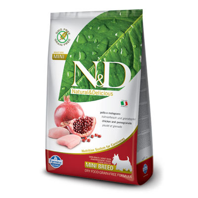 N&D Prime Tahılsız Tavuklu ve Narlı Küçük Irk Yetişkin Köpek Maması 2.5 kg - 1
