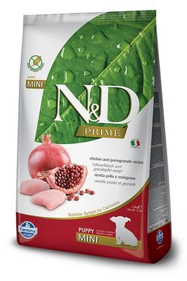 N&D Prime Tahılsız Tavuklu ve Narlı Küçük Irk Yavru Köpek Maması 2.5 kg - 1