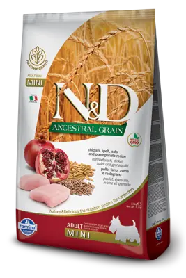 ND Düşük Tahıllı Tavuklu Küçük Irk Köpek Maması 7 KG - 1