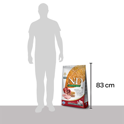 N&D Düşük Tahıllı Tavuk Etli ve Narlı Yaşlı Köpek Maması 12 kg - 2