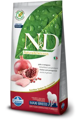 ND Tavuklu Tahılsız Büyük Irk Köpek Maması 12 KG - 1