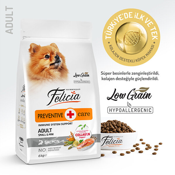 Felicia HypoAllergenic Somonlu Küçük Irk Köpek Maması 6 Kg​ - 1