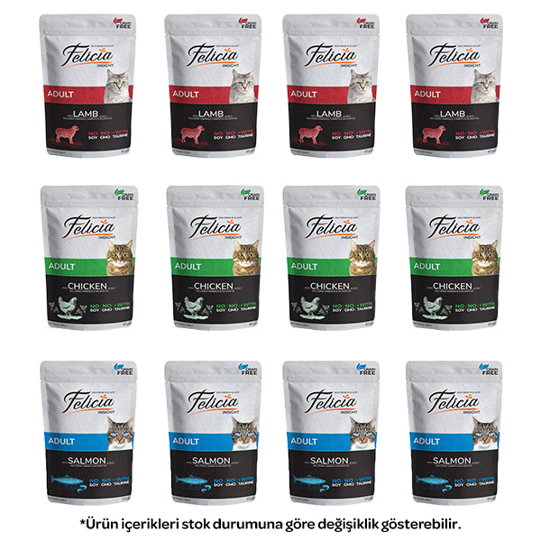 Felicia Karışık Kedi Yaş Maması 85 gr X 12 Adet - 1