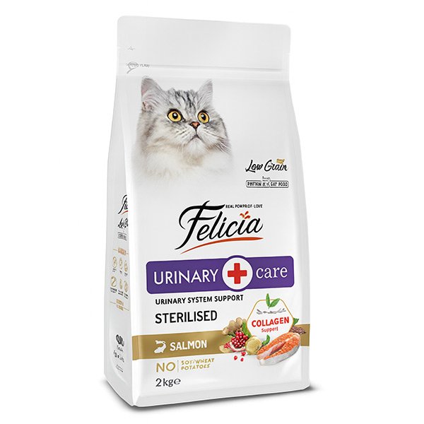 Felicia Düşük Tahıllı HypoAllergenic Somonlu Kısırlaştırılmış Kedi Maması 2 KG - 1