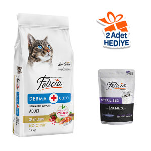 Felicia Tüm Irklara Özel Somonlu Kedi Maması 12 KG