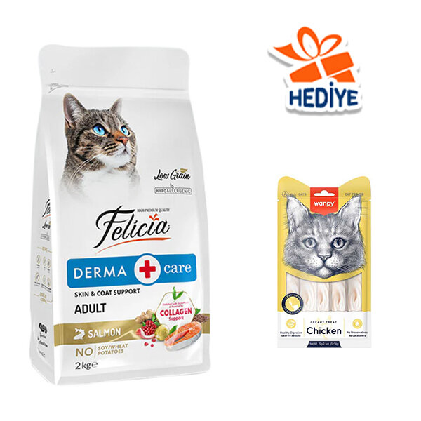Felicia Tüm Irklara Özel Somonlu HypoAllergenic Kedi Maması 2 KG - 1