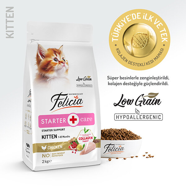 Felicia Düşük Tahıllı HypoAllergenic Yavru Kedi Maması 2 KG - 1