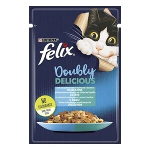 Felix Çifte Lezzet Somon ve Sardalyalı Yaş Kedi Maması 85 Gr - 2