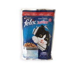 Felix Jöle İçinde Sığır Etli Yavru Yaş Kedi Maması 100 GR