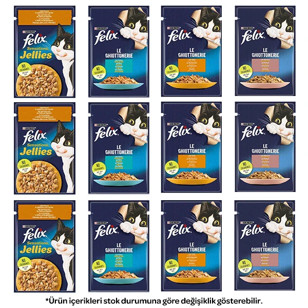 Felix Karışık Kedi Yaş Maması 85 gr X 12 Adet - 1