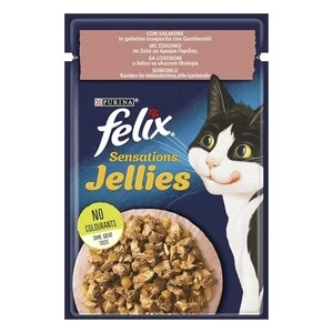 Felix Sensations Somon ve Karidesli Yaş Kedi Maması 85 Gr - 2