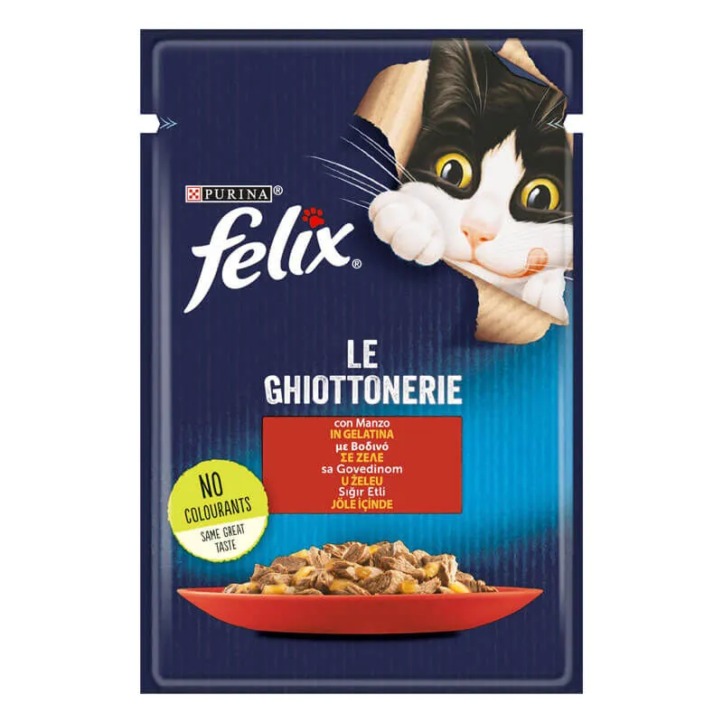 Felix Sığır Etli Yaş Kedi Maması 85 Gr - 1