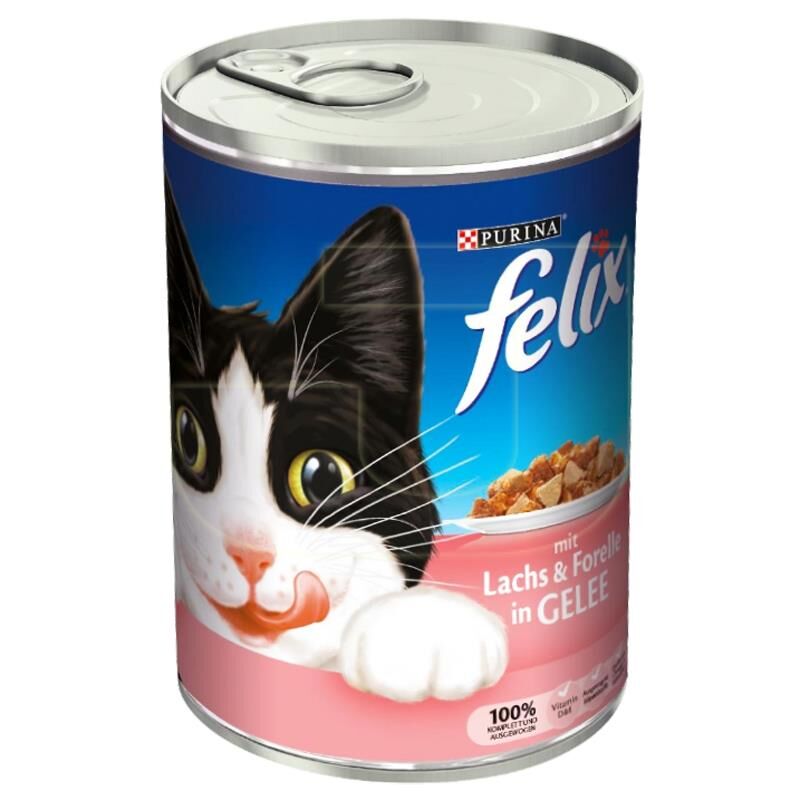 Felix Somon ve Alabalıklı Kedi Yaş Maması 400 Gr - 1