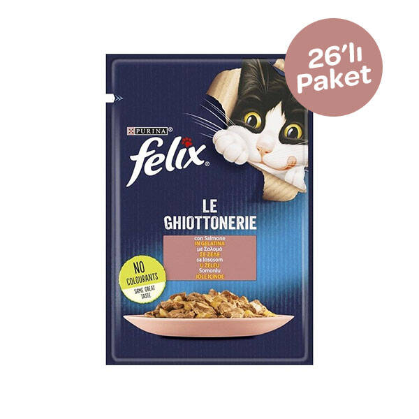 Felix Somonlu Yaş Kedi Maması 85 gr x 26 - 1